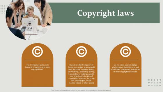 Copyright Laws HR Policy Overview Powerpoint Presentation Ppt Template Pdf