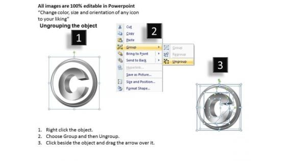 Copyright Symbol PowerPoint Slides Icon Graphics