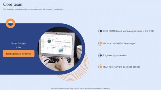 Core Team Funding Elevator Pitch Deck For Customer Retention Software Professional Pdf Core Team Funding Elevator Pitch Deck For Customer Retention Software Professional Pdf