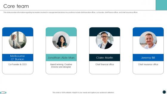 Core Team Life Coverage Platform Pitch Deck Core Team Life Coverage Platform Pitch Deck