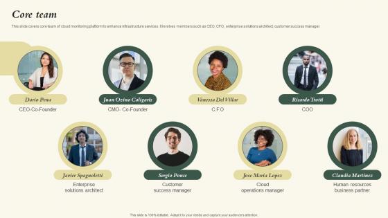 Core Team Nubity Capital Funding Pitch Deck Professional Pdf Core Team Nubity Capital Funding Pitch Deck Professional Pdf