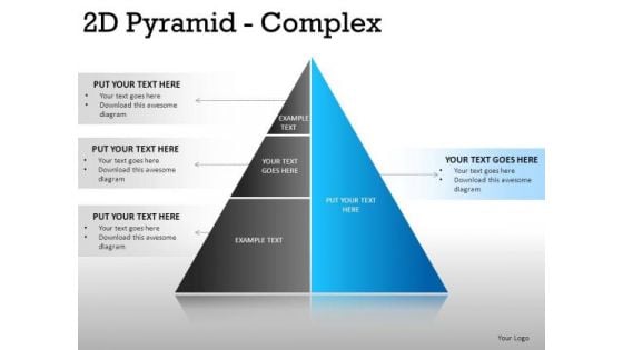 Corner 2d Pyramid Complex PowerPoint Slides And Ppt Diagram Templates