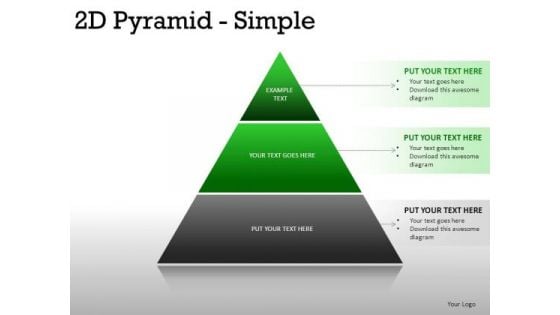 Corner 2d Pyramid Simple PowerPoint Slides And Ppt Diagram Templates