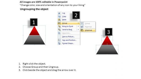 Corner 2d Pyramid Simple PowerPoint Slides And Ppt Diagram Templates