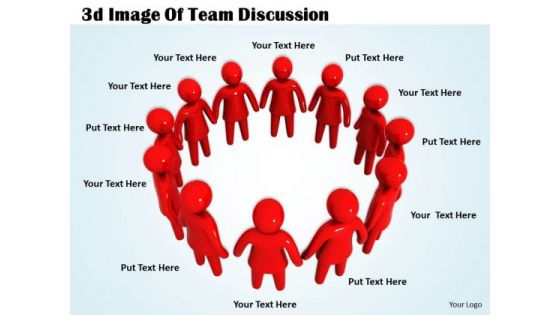 Corporate Business Strategy 3d Image Of Team Discussion Adaptable Concepts