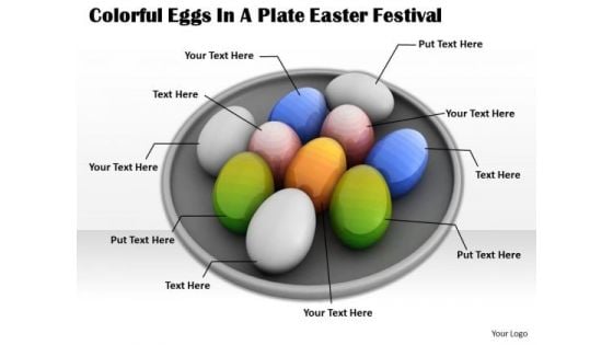 Corporate Business Strategy Colorful Eggs Plate Easter Festival Pictures