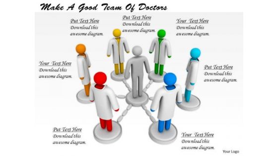 Corporate Business Strategy Make Good Team Of Doctors 3d Character