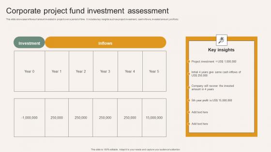 Corporate Project Fund Investment Assessment Demonstration Pdf