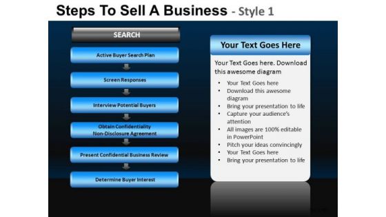 Corporate Steps To Sell A Business 1 PowerPoint Slides And Ppt Diagram Templates