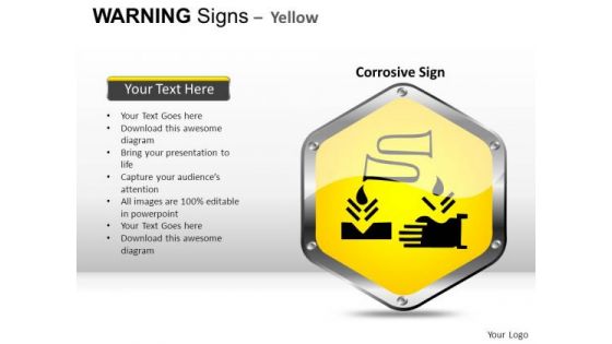 Corrosive Crisis Warning Signs PowerPoint Slides And Ppt Diagram Templates