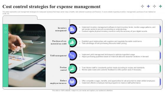 Cost Control Strategies For Expense Management Strategic Guide To Launching Ppt Template