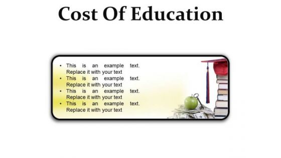 Cost Of Education Money PowerPoint Presentation Slides R