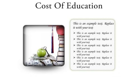 Cost Of Education Money PowerPoint Presentation Slides S