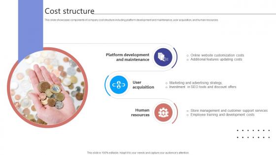 Cost Structure Digital Storefront Platform Business Model BMC SS V