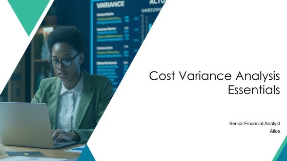 Cost Variance Analysis Essentials PPT Sample AT