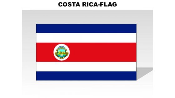 Costa Rica Country PowerPoint Flags