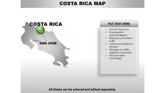 Costa Rica Country PowerPoint Maps