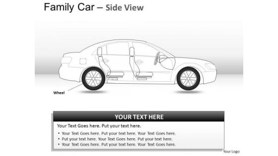 Costly Blue Family Car Side View PowerPoint Slides And Ppt Diagram Templates