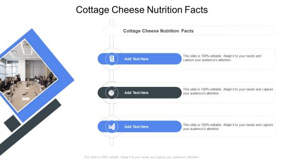 Cottage Cheese Nutrition Facts In Powerpoint And Google Slides Cpb