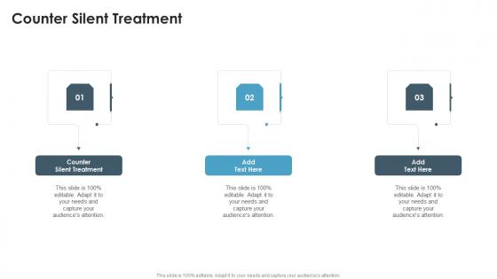 Counter Silent Treatment In Powerpoint And Google Slides Cpb