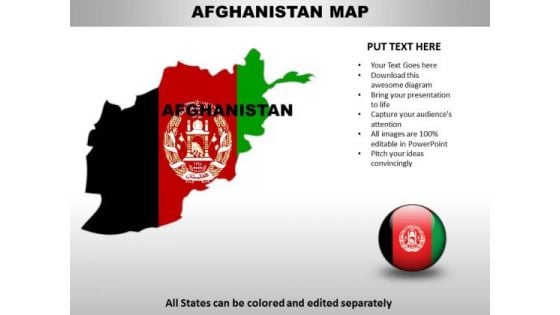 Country PowerPoint Maps Afghanistan