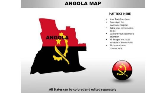 Country PowerPoint Maps Angola