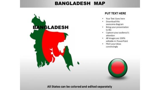 Country PowerPoint Maps Bangladesh