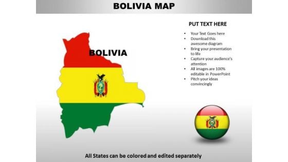 Country PowerPoint Maps Bolivia