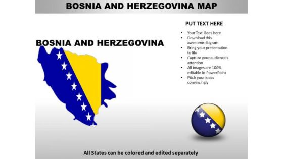 Country PowerPoint Maps Bosnia