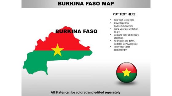 Country PowerPoint Maps Burkina Faso Country PowerPoint Maps Burkina Faso