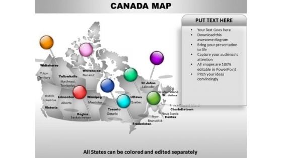 Country PowerPoint Maps Canada