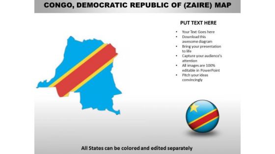 Country PowerPoint Maps Congo Democratic