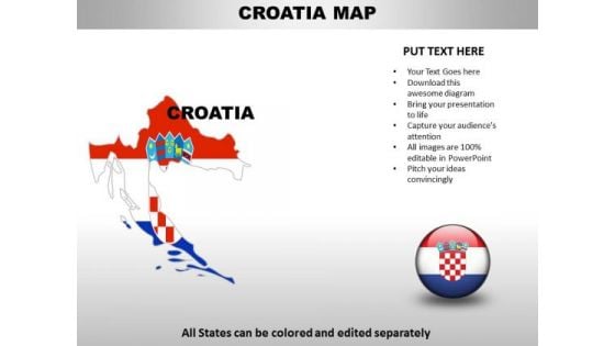 Country PowerPoint Maps Croatia