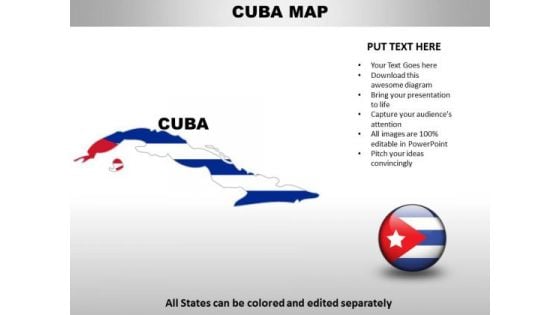 Country PowerPoint Maps Cuba