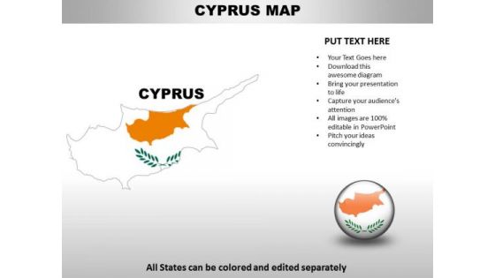 Country PowerPoint Maps Cyprus