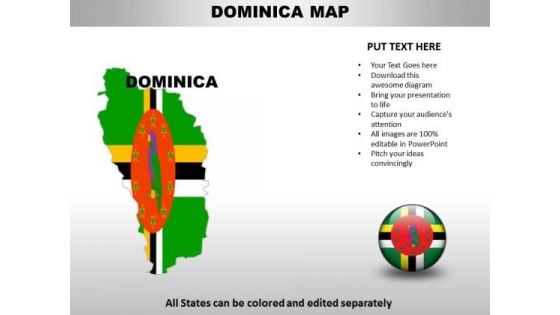 Country PowerPoint Maps Dominica