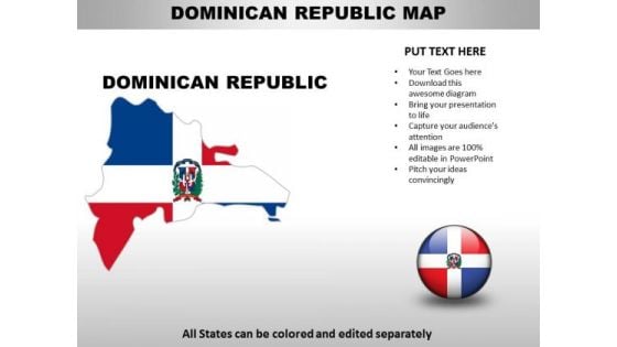 Country PowerPoint Maps Dominican Republic