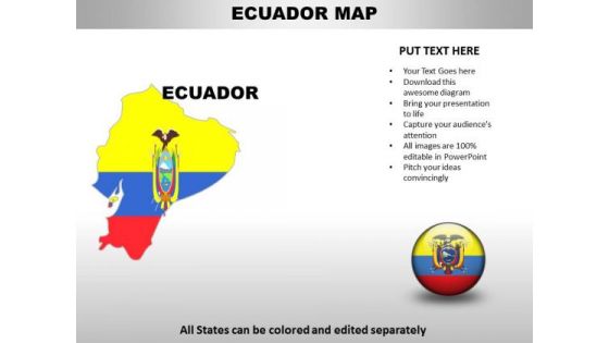 Country PowerPoint Maps Ecuador