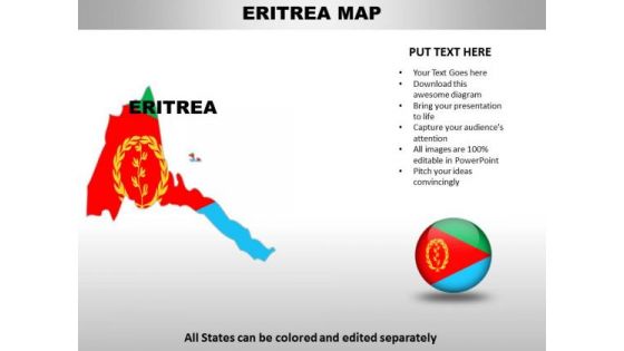 Country PowerPoint Maps Eritrea