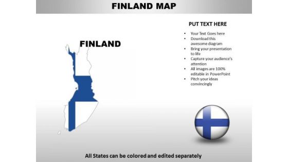 Country PowerPoint Maps Finland