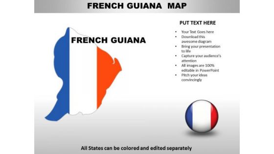 Country PowerPoint Maps French Guiana Country PowerPoint Maps French Guiana