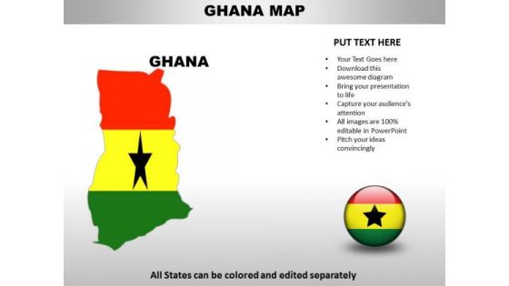 Country PowerPoint Maps Ghana