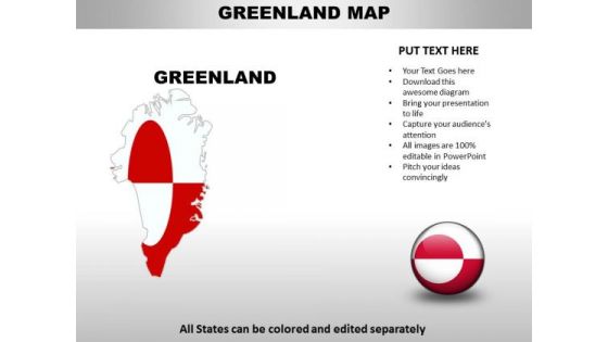 Country PowerPoint Maps Greenland Country PowerPoint Maps Greenland
