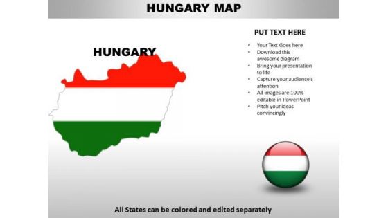 Country PowerPoint Maps Hungary
