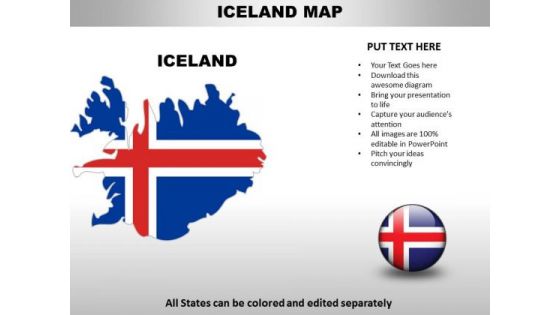 Country PowerPoint Maps Iceland