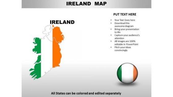 Country PowerPoint Maps Irealand Country PowerPoint Maps Irealand