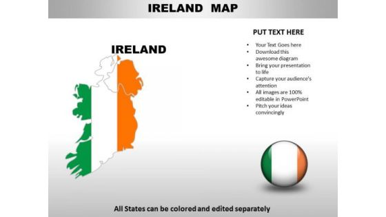 Country PowerPoint Maps Irealand