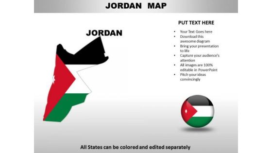 Country PowerPoint Maps Jordan