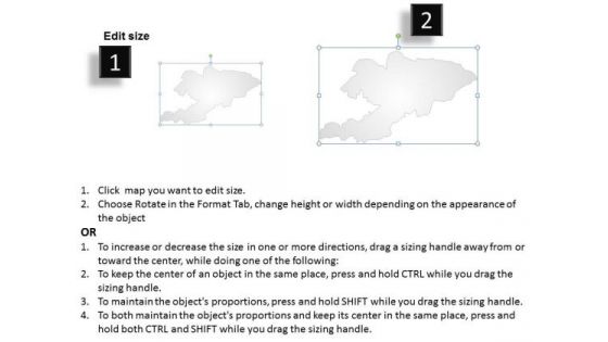 Country PowerPoint Maps Kyrgztan