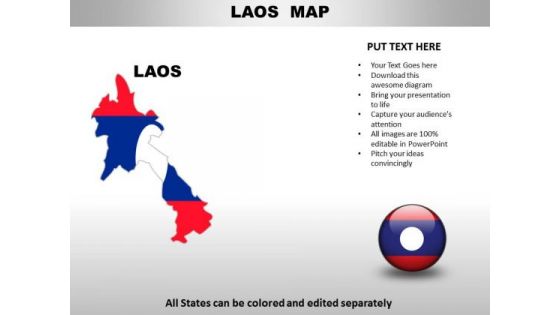 Country PowerPoint Maps Laos Country PowerPoint Maps Laos